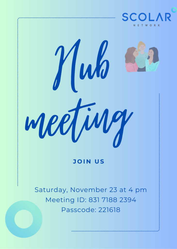 Scolar Network Hub Meeting Scolar Network